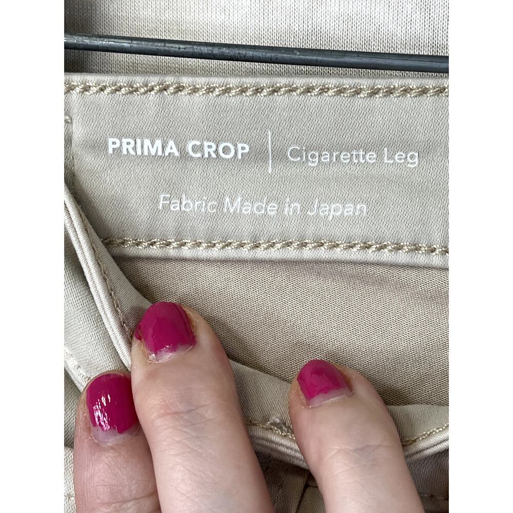 AG Prima Crop Cigarette Leg jeans, khaki color, size 26R - Picture 3 of 12